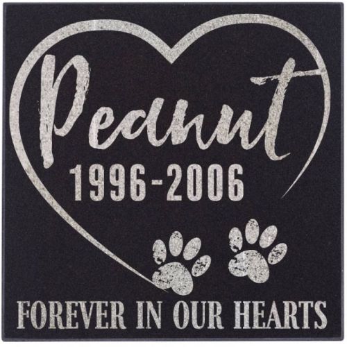 personalized-memorial-pet-stone-granite---forever-in-our-hearts-engraved-headstone