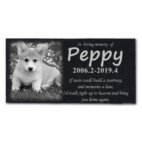 pet-memorial-stones-engraved-with-pet's-photo-personalized-cat-dog-memorial-stones-grave-markers-granite-12-×6-
