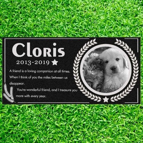 personalized-pet-memorial-stone-granite---engraved-grave-marker-with-custom-picture---wheat-ears
