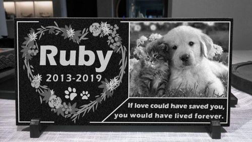 personalized-pet-memorial-stone-granite---engraved-grave-marker-with-custom-picture---wreath