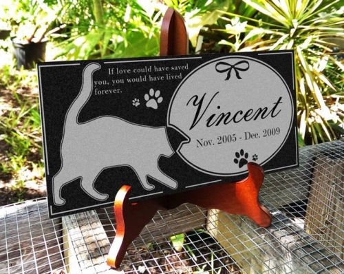 personalized-memorial-stone-plaque-for-cats---durable-water-proof-pet-headstone--garden-grave-marker--cat-and-butterfly
