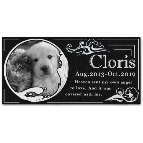 personalized-pet-memorial-stone-granite---engraved-grave-marker-with-custom-picture---wave