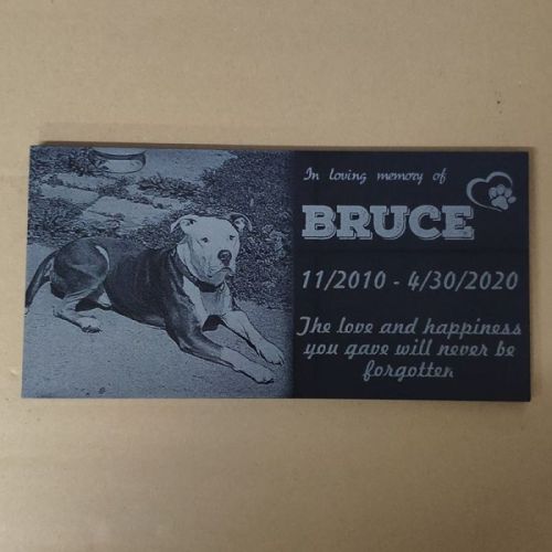 personalized-pet-memorial-stone-plaque-with-pet's-photo-for-dogs-cats---durable-water-proof---garden-grave-marker