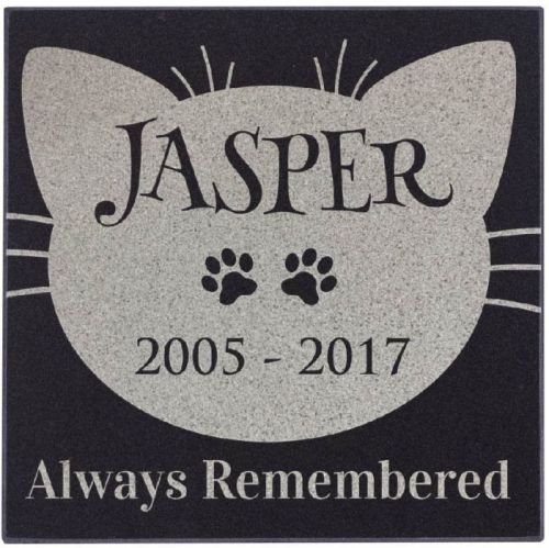 personalized-cat-memorial-stone-granite-pet-headstones---always-remembered
