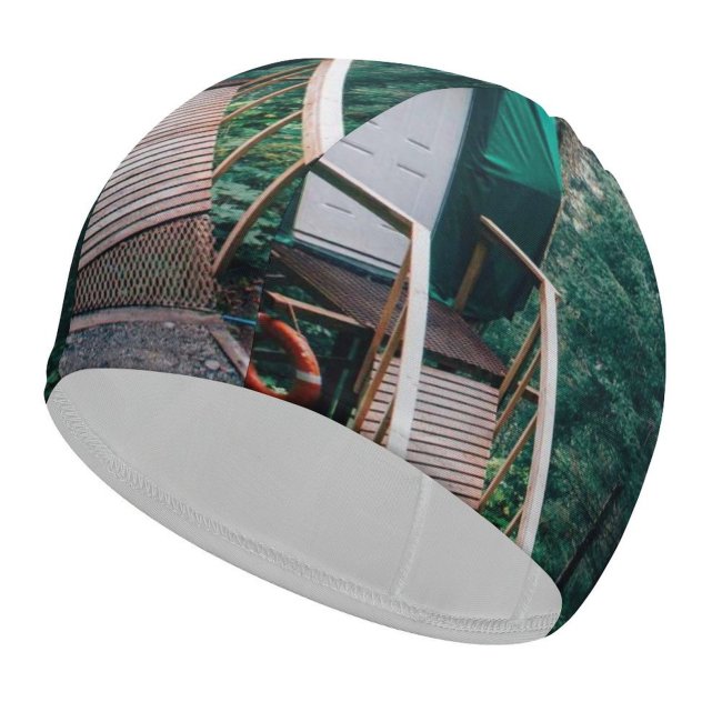 Swimming Cap Images Land Building Flora Seward Cabin Quiet Wallpapers Plant Outdoors Tree States Elastic,suitable for long and short hair