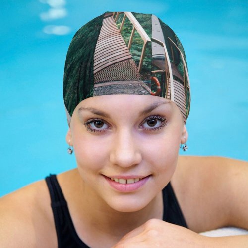 Swimming Cap Images Land Building Flora Seward Cabin Quiet Wallpapers Plant Outdoors Tree States Elastic,suitable for long and short hair