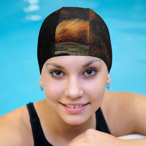 Swimming Cap  Pet Wallpapers Pictures Panda Cat Images Wood Roux Free Wildlife Lesser Elastic,suitable for long and short hair