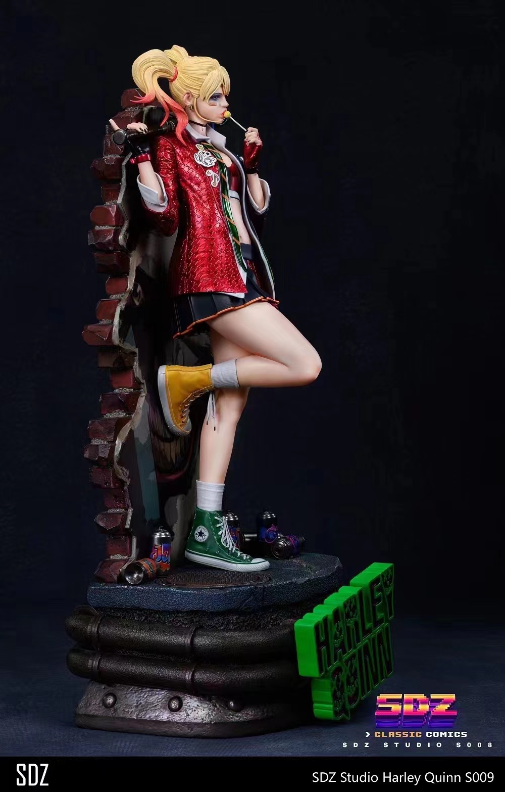 In stock SDZ studio S009 Harley Quinn 1/4 scale Polystone statue