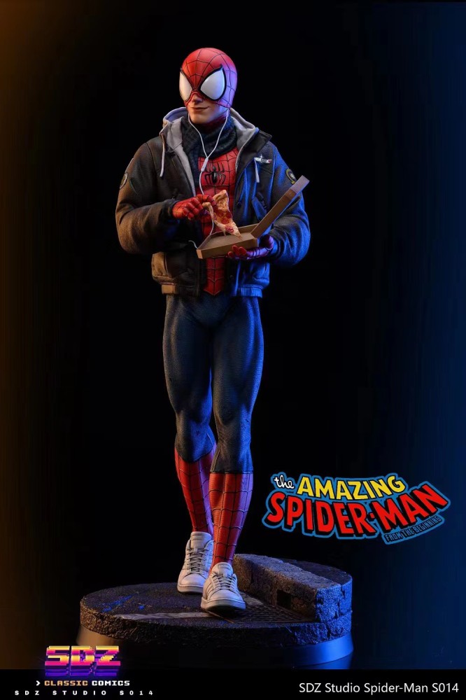 sell out exhibit SDZ Studio Spider-Man Holiday S014 spiderman 1/4 scale Polystone statue