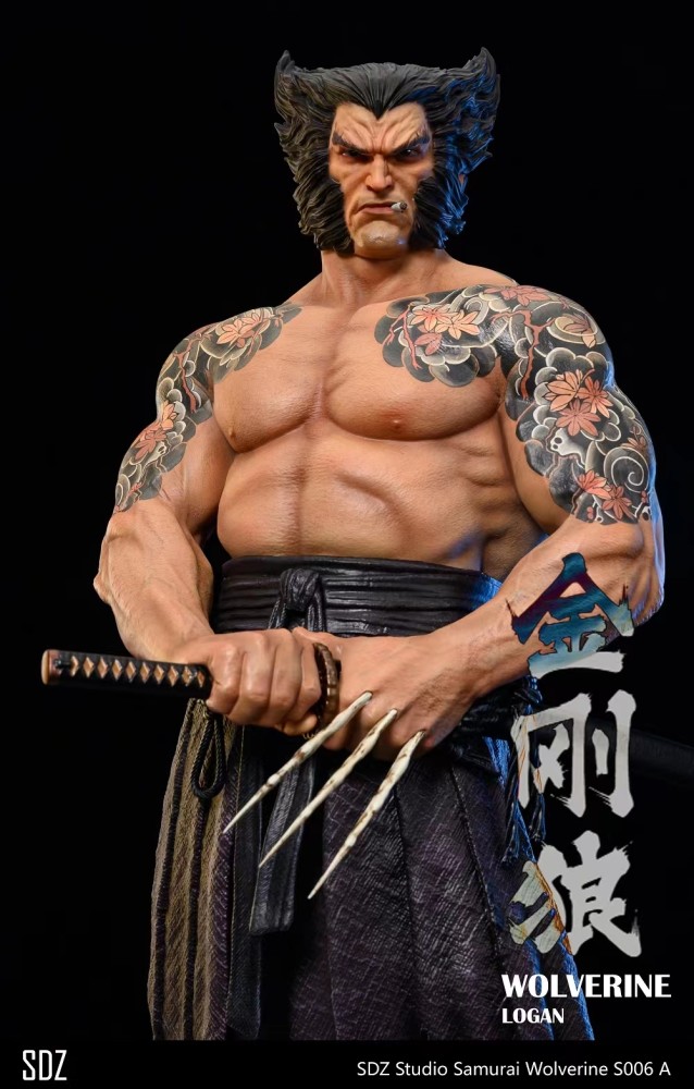 sell out exhibit  Marvel X-Men SDZ studio Logan samurai Wolverine 1/4 Scale Statue Polystone figure