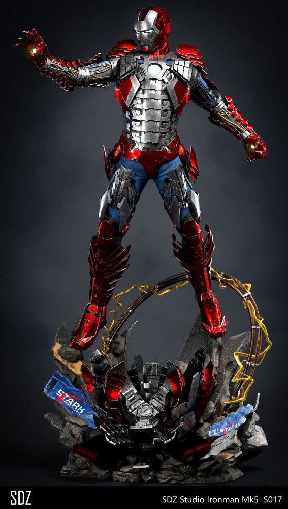 In stock  SDZ Studio Iron Man MK5 Mark5 1/4 scale Polystone statue