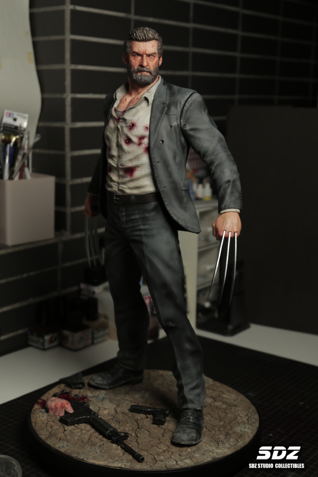 In stock Marvel X-Men SDZ studio Wolverine 3 Logan 1/4 Scale Statue Polystone