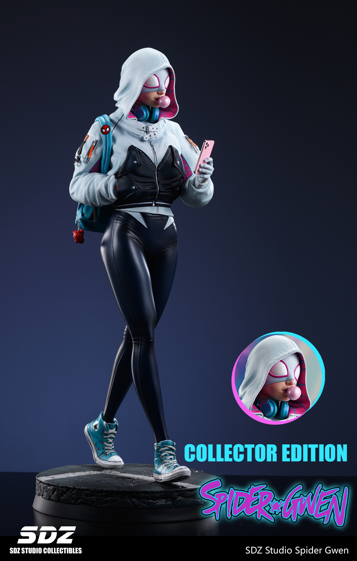 In stock SDZ Studio Spider-Man Holiday Spider Gwen 1/4 scale