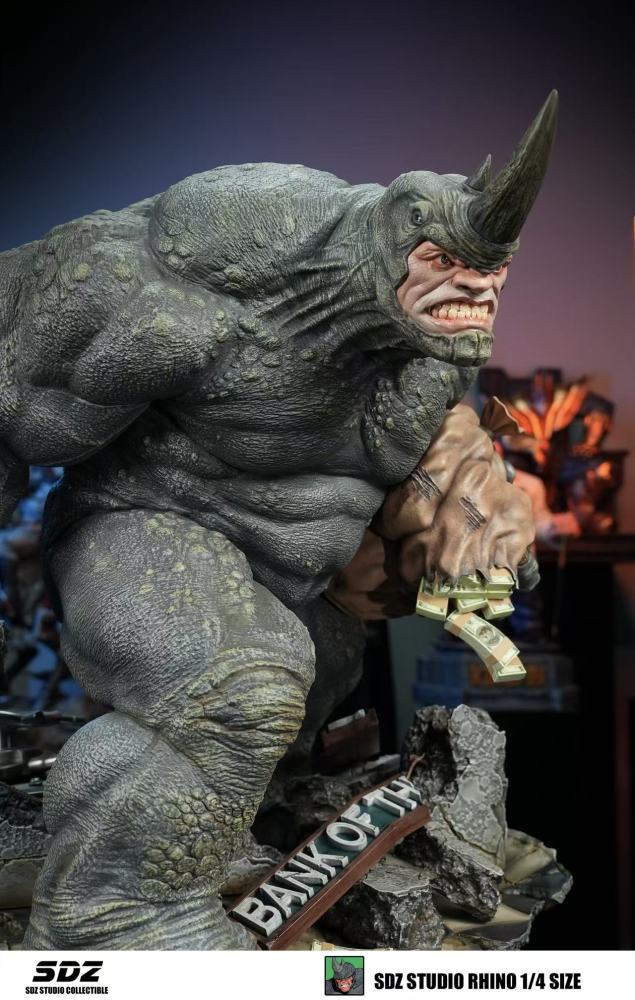 In stock  SDZ STUDIO Rhino 1/4 SIZE Full statue Polystone