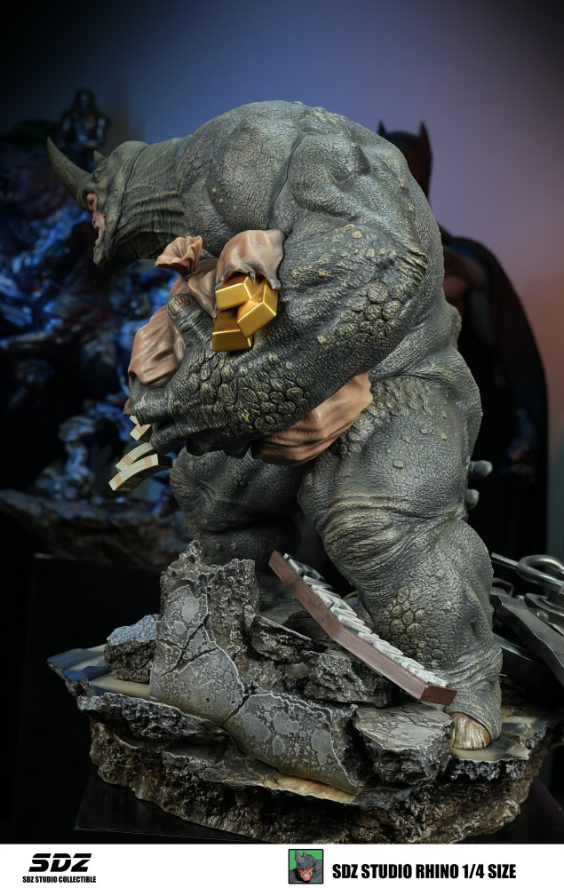 In stock  SDZ STUDIO Rhino 1/4 SIZE Full statue Polystone