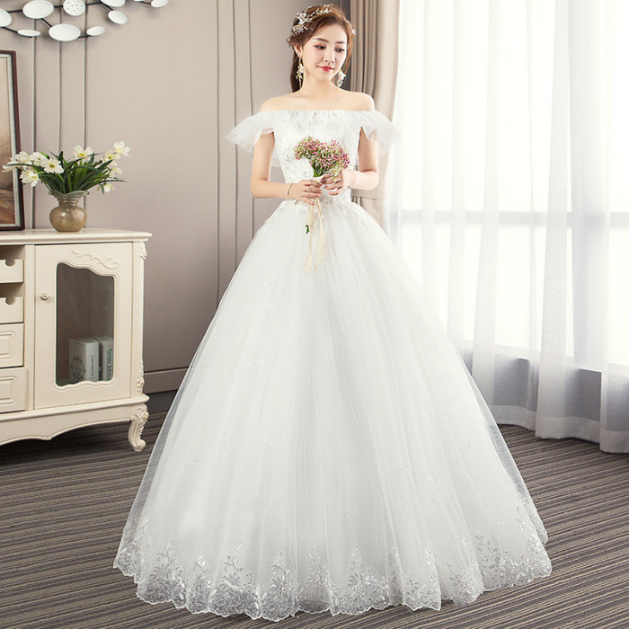 strapless open back dress Romantic Butterflies Sweetheart Neck Princess Wedding Gown Bridal Dres –  Siaoryne main image 1