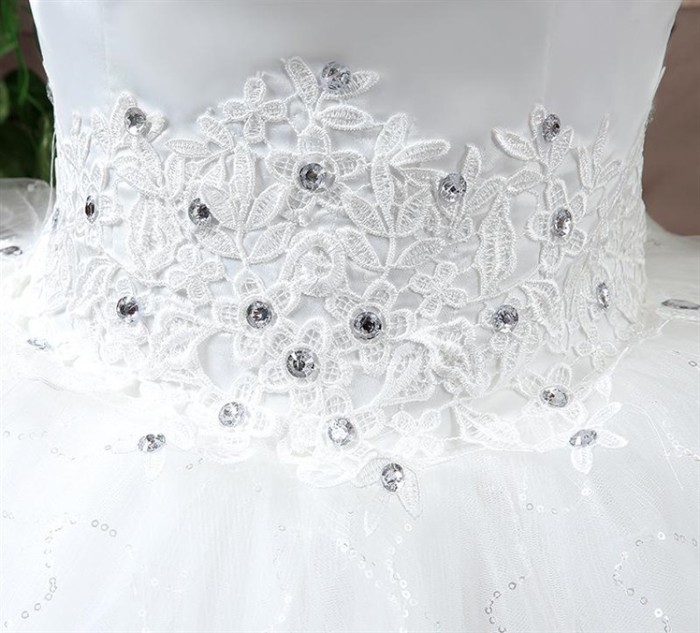 Large size manufacturers wedding dress wedding dress bride wedding dress wedding dress new line shoulder Korean style