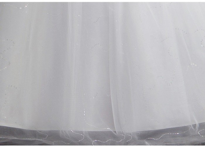 Wedding dress new bride slim trailing princess dream marriage Hepburn V neck level out of the gauze woman