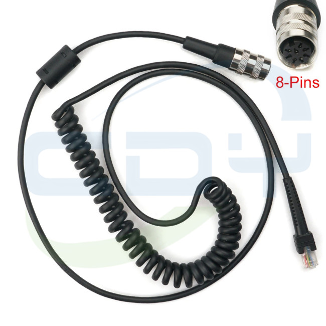 RS232 Cable (25-71917-02R) for Symbol VC5090(Full Size) LS3408 DS3508 (8-PIN)