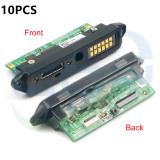 10PCS Sync Charge Connector with PCB for Psion Teklogix Workabout Pro 4, 7528X (Long)