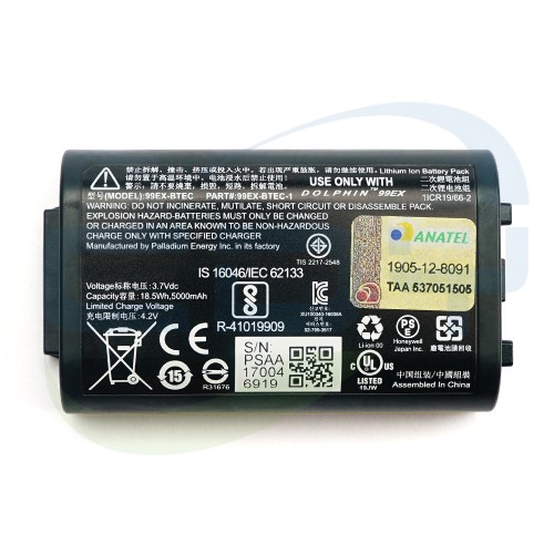 Battery for Honeywell Dolphin 99EX (99EXL03-00612XEH)