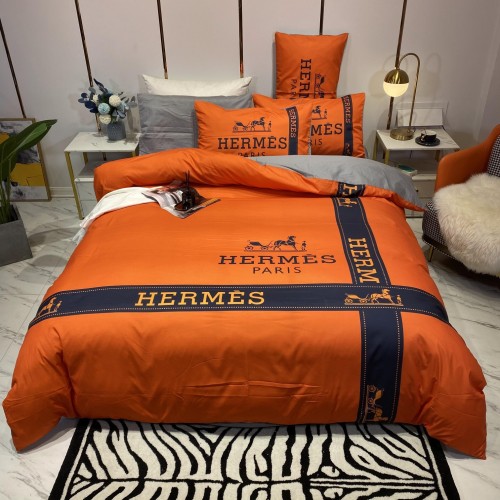 エルメス寝具カバーコピー 定番人気2021新品 HERMES 寝具カバー綿１０ ０％ 4点セット