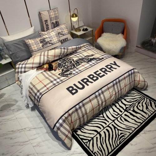 バーバリー寝具カバーコピー 定番人気2021新品 BURBERRY 寝具カバー綿１０ ０％ 4点セット
