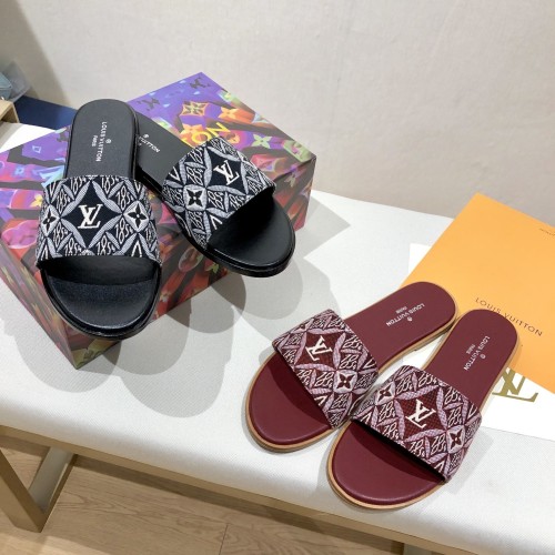 ルイヴィトン靴コピー 定番人気2022新品 Louis Vuitton レディースサンダル-スリッパ