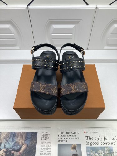 ルイヴィトン靴コピー 定番人気2022新品 Louis Vuitton レディース サンダル