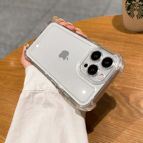 iPhone Case Shockproof Clear Hard Phone Soft Silicone Bumper Transparent