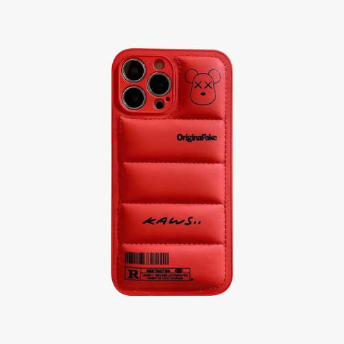 3D Phone Case | Red Bear Feathered