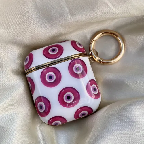 Pink Evil Eyez Airpod Case