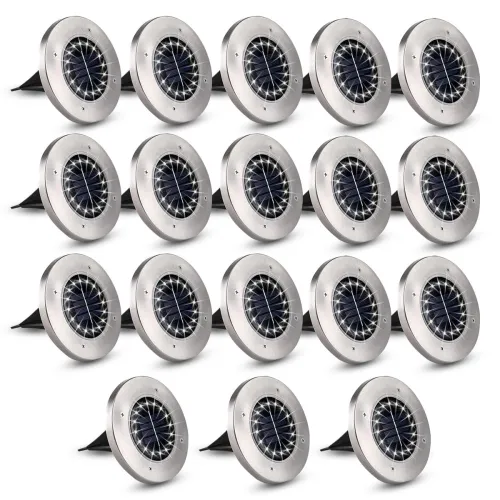 18 Pieces Solar Ground 16 Leds Outdoor Lights