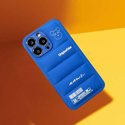 3D Phone Case | Blue Bear Feathered