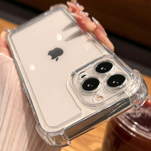iPhone Case Shockproof Clear Hard Phone Soft Silicone Bumper Transparent