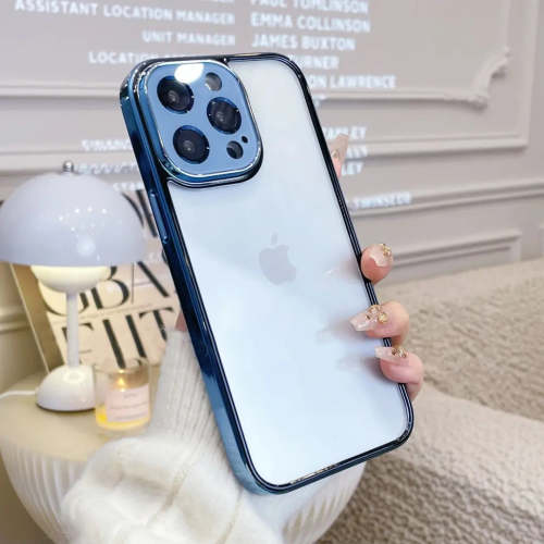 NEW CLEAR SILICONE IPHONE CASE WITH LENS PROTECTOR