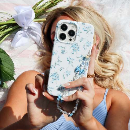 French Blue Floral iPhone Case