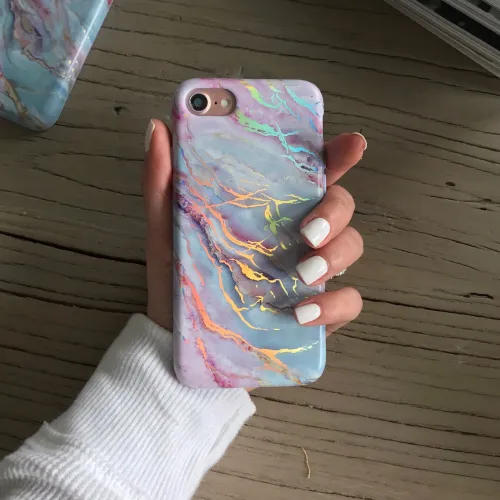 Holo Moonstone Marble iPhone Case