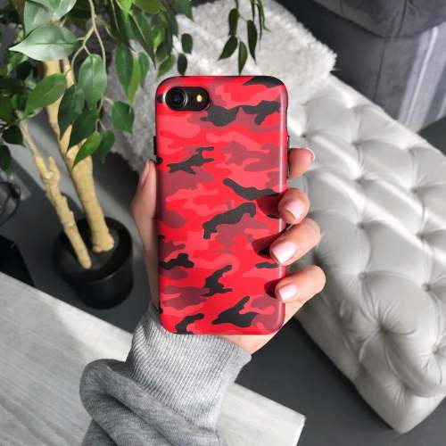 Red Camo iPhone Case