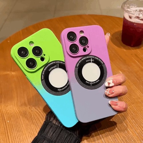 FROSTED GRADIENT MAGSAFING IPHONE CASE WITH CAMERA PROTECTOR