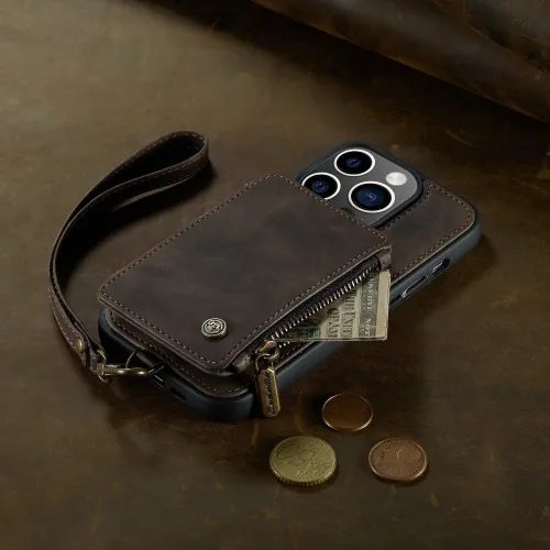 RFID Blocking Card Holder iPhone Leather Case