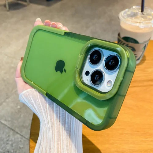 iPhone Case Candy Color Camera Lens Stand