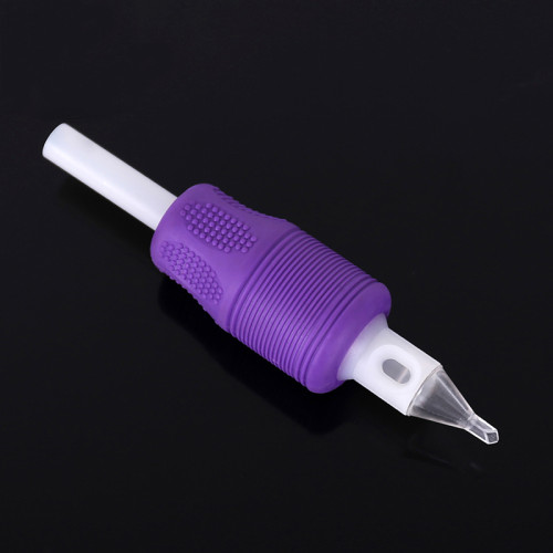 100PCS - 25mm Purple Disposable Silicone Grips Tubes