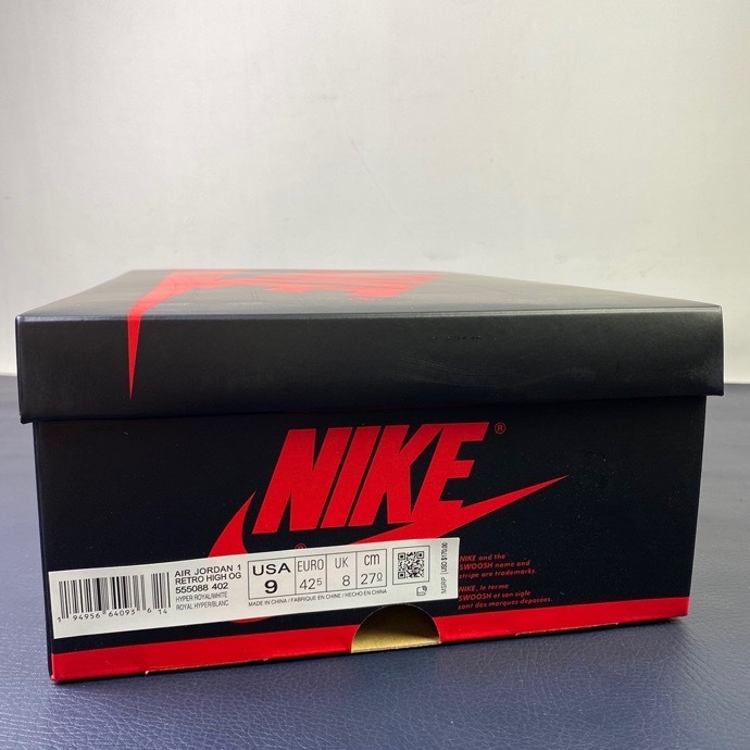 Free shipping maikesneakers Air Jordan 1“ Hype Royal” 555088-402