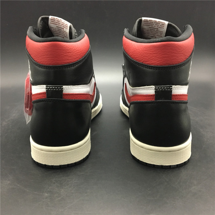 Free shipping maikesneakers Air Jordan 1 Retro High Black Gym Red 555088-061