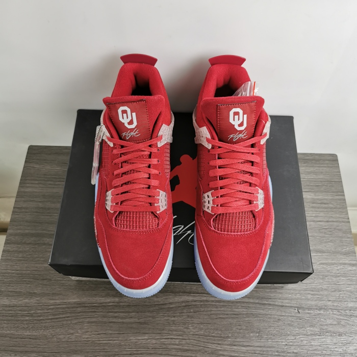 Free shipping maikesneakers Air Jordan 4 Retro Oklahoma Sooners AJ4-904282