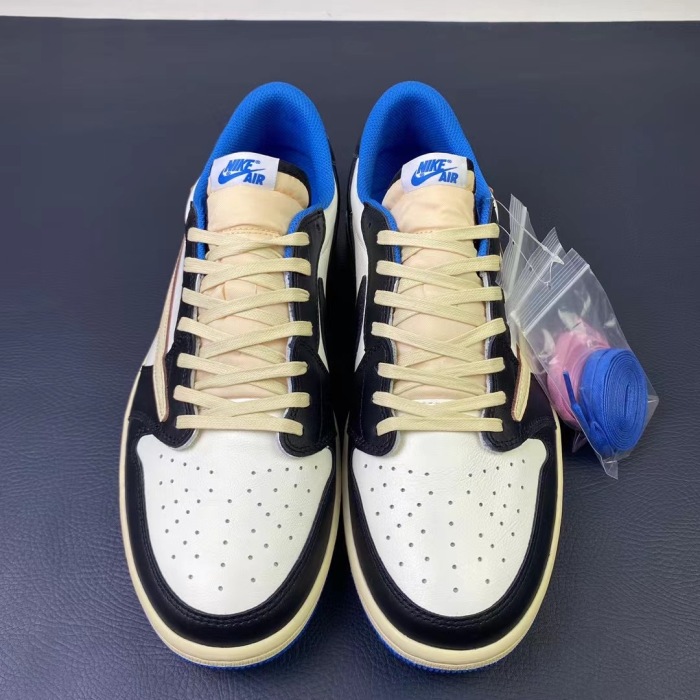 Free shipping maikesneakers T*ravis S*cott x Fragment x Air Jordan 1 Low OG DM7866-140