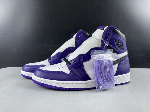 Free shipping maikesneakers Air Jordan 1 AJ1 Court Purple OG 555088-500