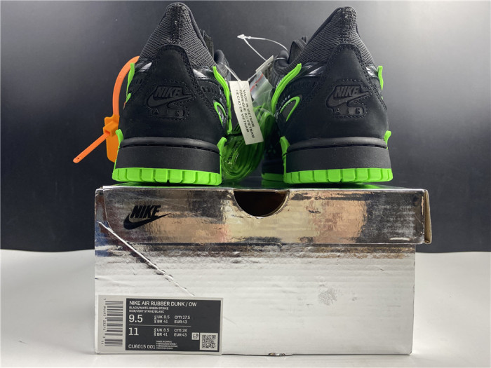 Free shipping from maikesneakers OFF-WHITE x Nike Air Rubber Dunk “Green Strike” CU6015-001