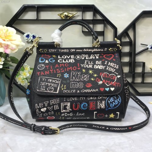 Free shipping maikesneakers D*olce&G*abbana Top Bag 25*20*12cm
